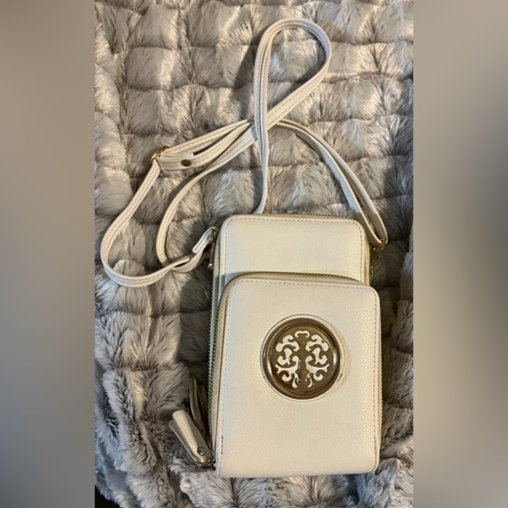 Gold Emblem Crossbody Bag